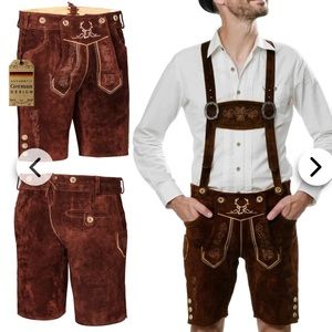 34 Bavarian trachten Octoberfest Men lederhosen Suspenders Halloween costume